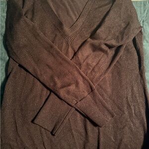 Women’s sparkly Black V-Neck Sweater